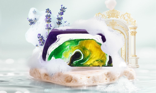 卡莎灡七彩巴洛克东方花木香型手工精油皂