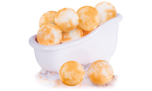 金粉精油浴盐球