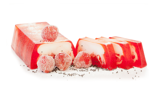 草莓牛奶手工精油皂