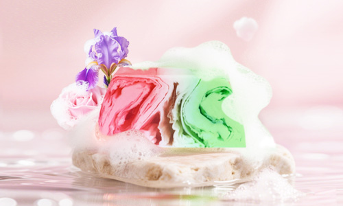 卡莎灡浮梦鸢尾花香型手工精油皂