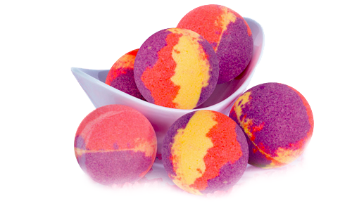 粉色佳人精油浴盐球