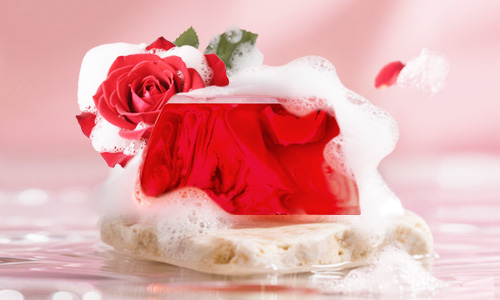 卡莎灡真爱玫瑰手工精油皂