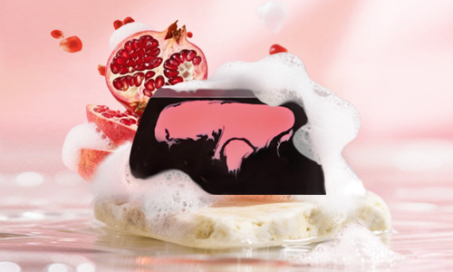 卡莎灡炭黑红石榴精油皂